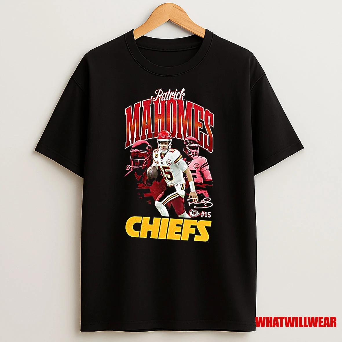 Patrick Mahomes Kansas City Chiefs Football Player Name And Number Signature Shirts