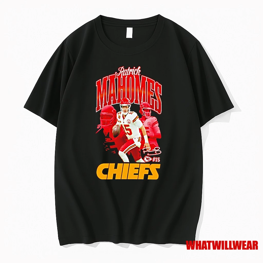 Patrick Mahomes Kansas City Chiefs Player 15 Signature Shirts