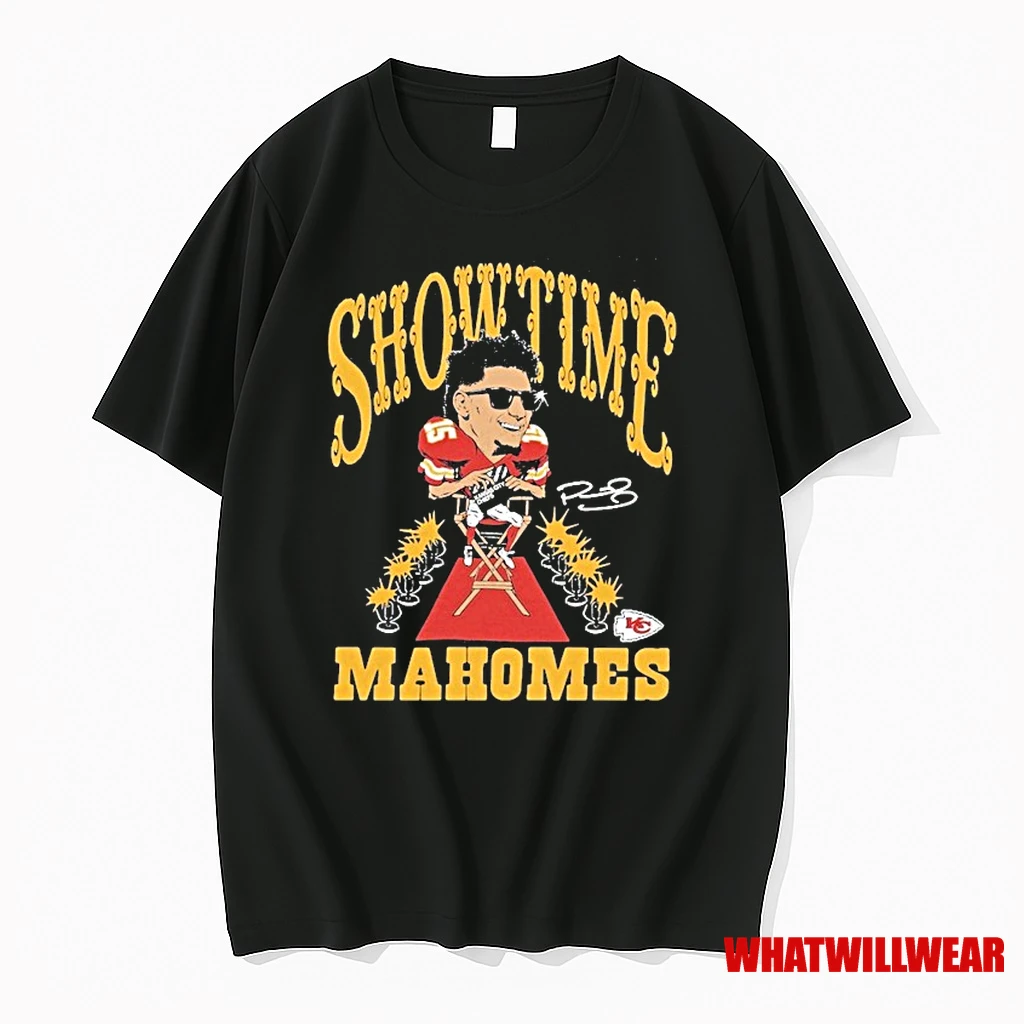 Patrick Mahomes Showtime Kansas City Chiefs Caricature Player Shirts