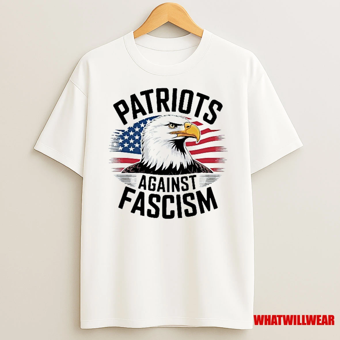 Patriots Against Fascism Bald Eagle Shirts
