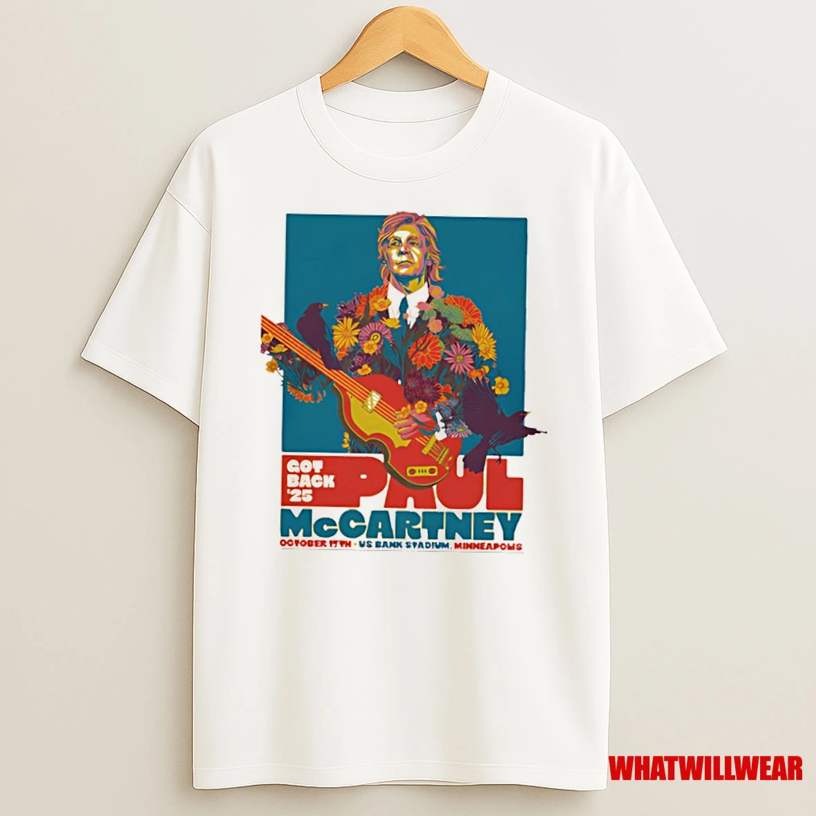 Paul Mccartney Got Back 2025 Minneapolis Event Shirts