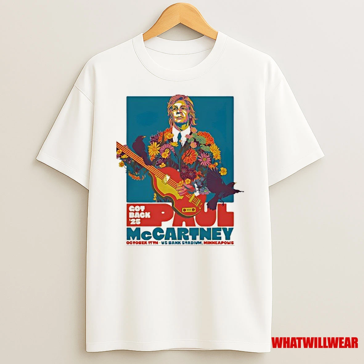Paul Mccartney Got Back 2025 Minneapolis Event Art Shirts