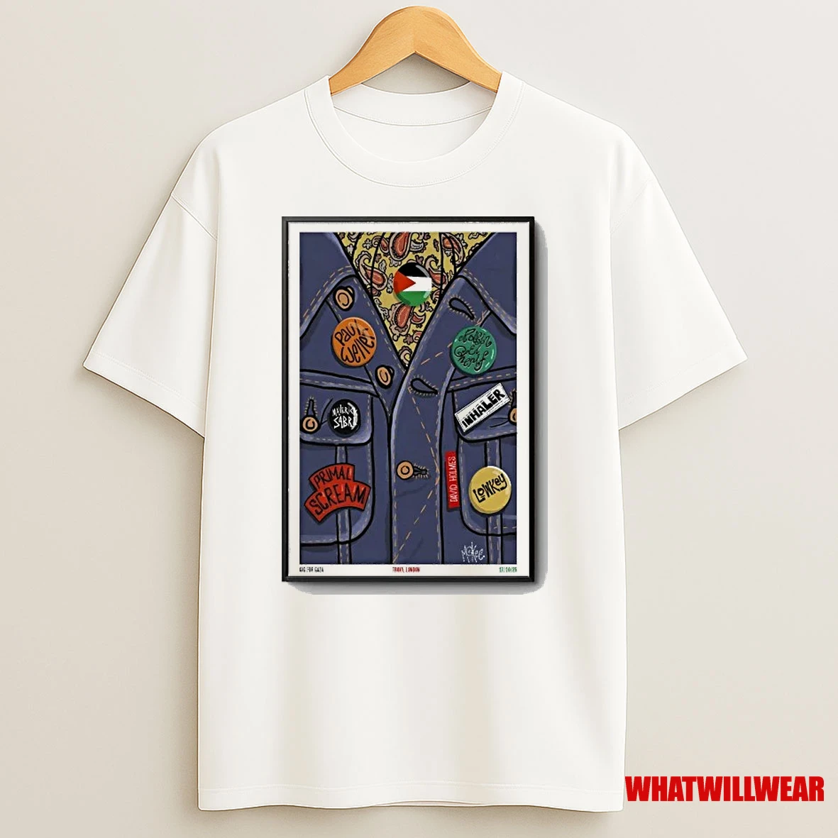 Paul Weller Primal Scream And Inhalers London Event On Oct 17 2025 Shirts