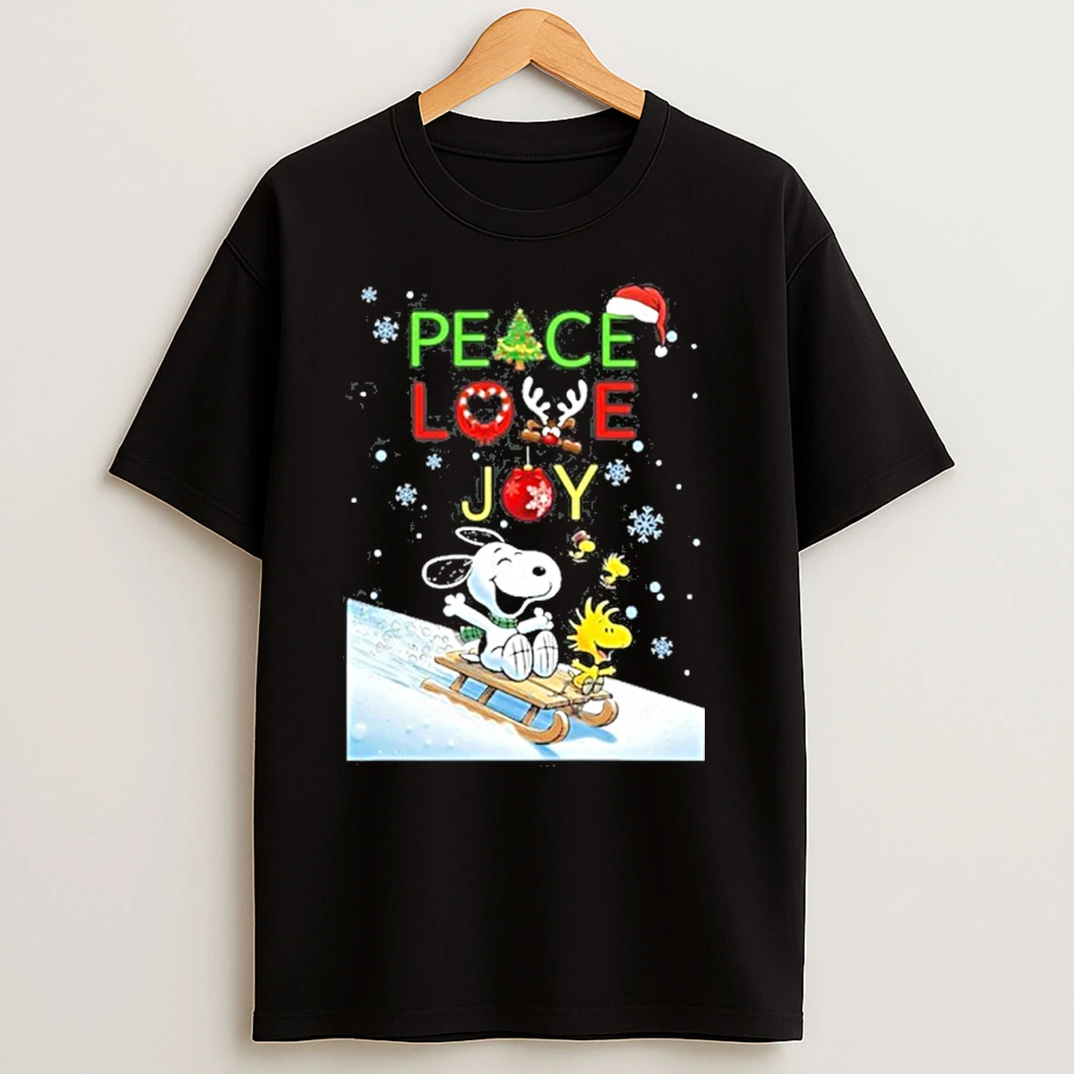 Peace Love Joy Snoopy Christmas T Shirts