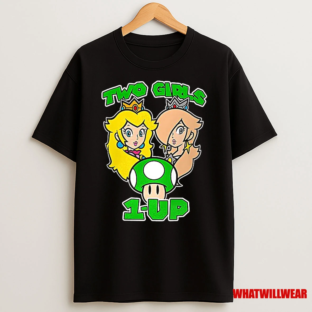 Peach And Rosalina Two Girls 1 Up Classic Video Game Shirts