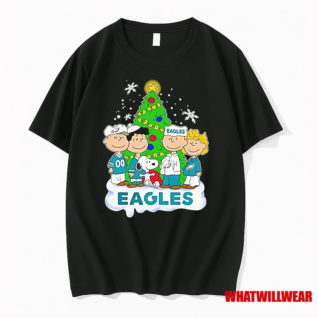 Peanuts Philadelphia Eagles Under Christmas Tree Shirts