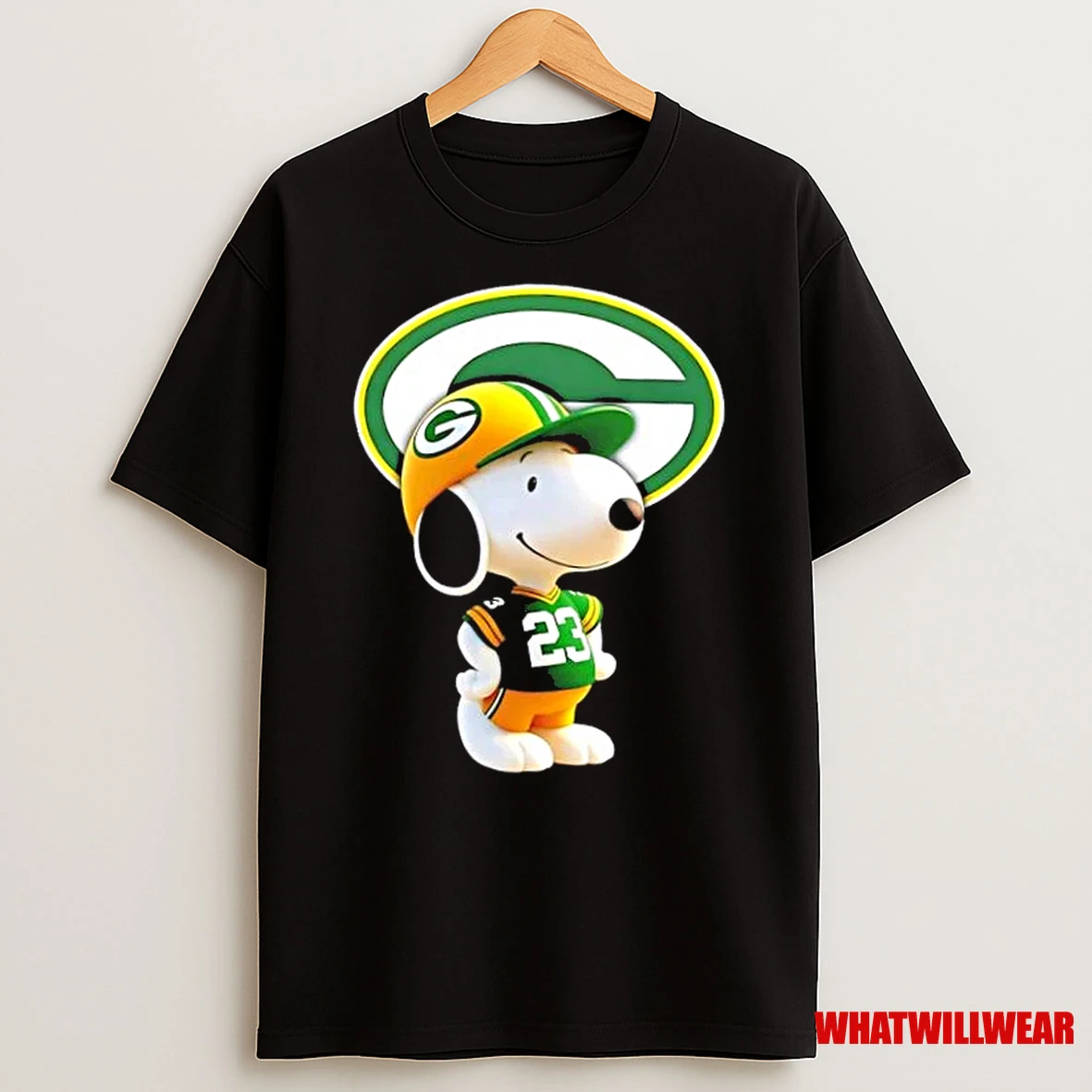 Peanuts Snoopy Smiling At Green Bay Packers Football Fans Shirts