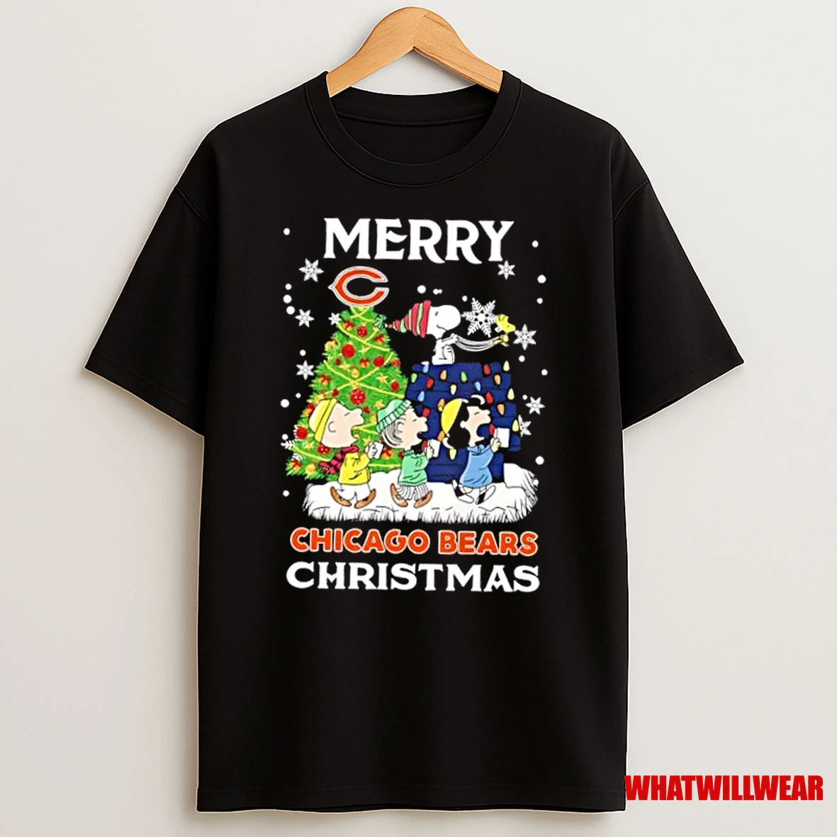 Peanuts Snoopy And Friends X Chicago Bears Merry Christmas Shirts