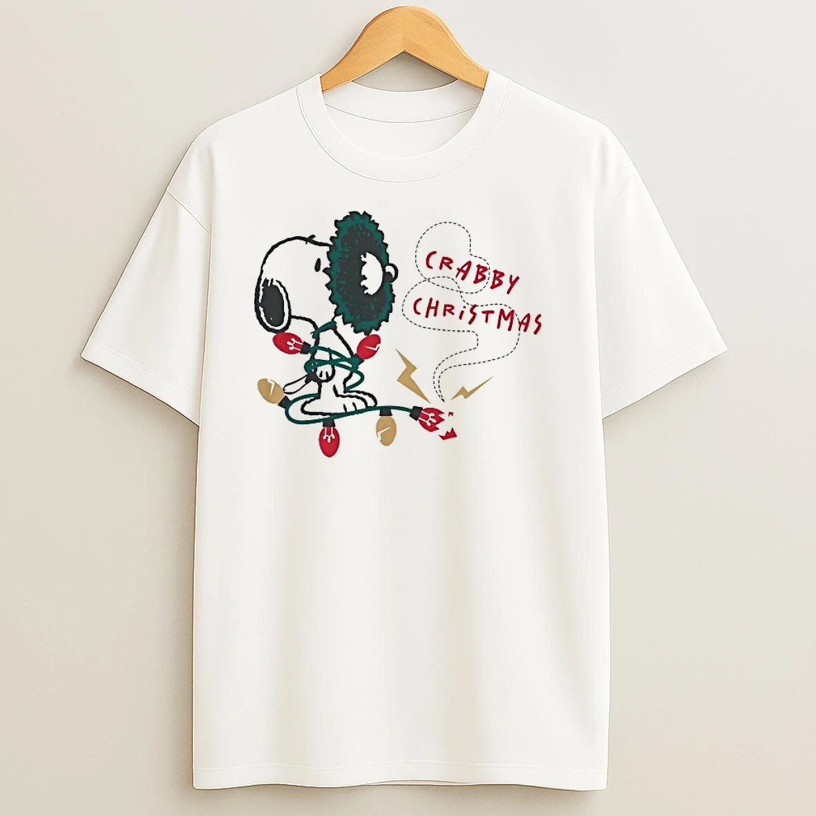 Peanuts Snoopy Crabby Christmas T Shirts