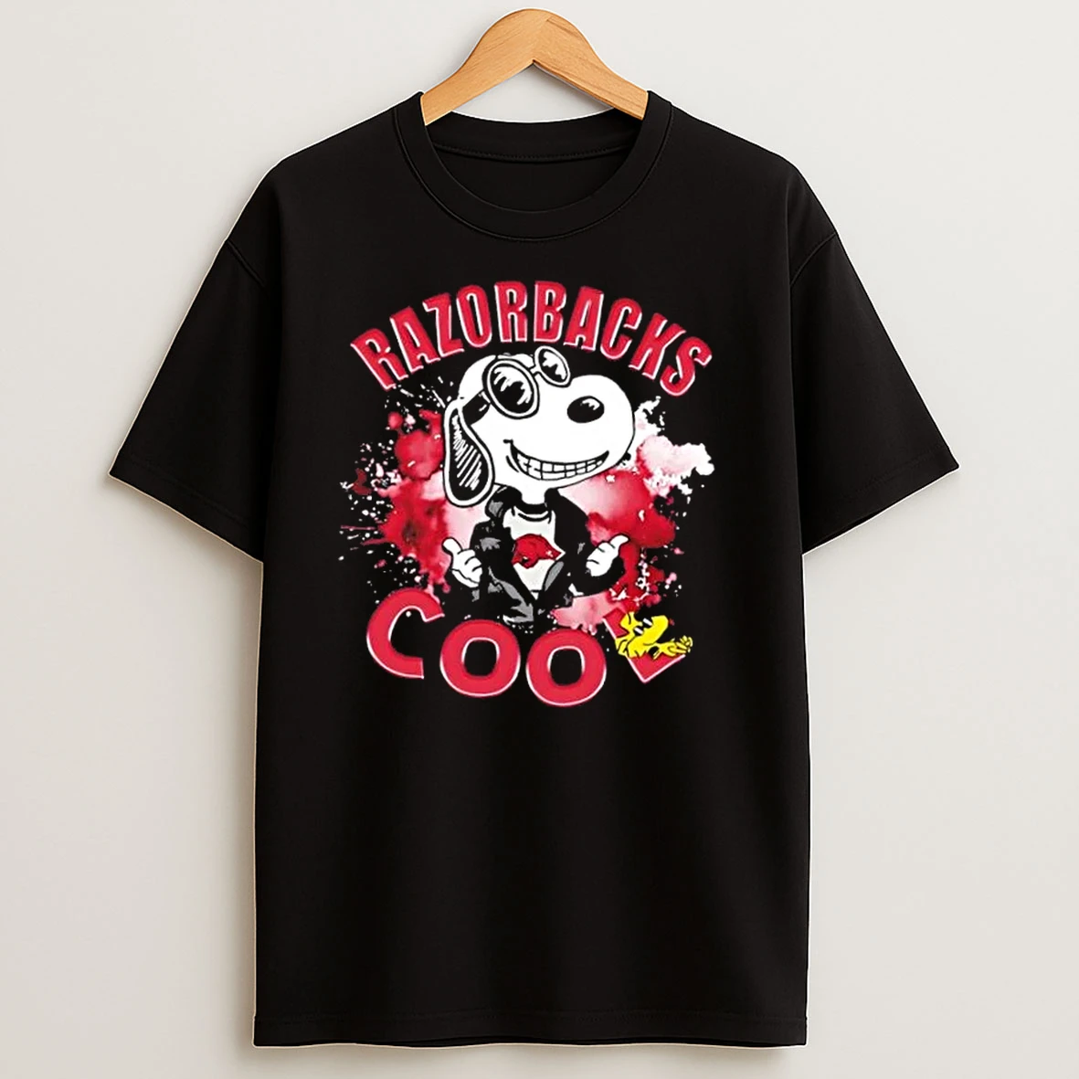 Peanuts Snoopy X Arkansas Razorbacks Football Cool T Shirts