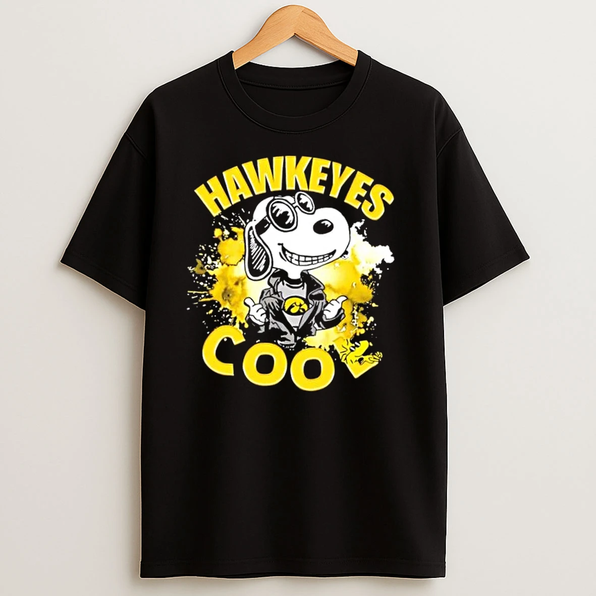 Peanuts Snoopy X Iowa Hawkeyes Football Cool T Shirts