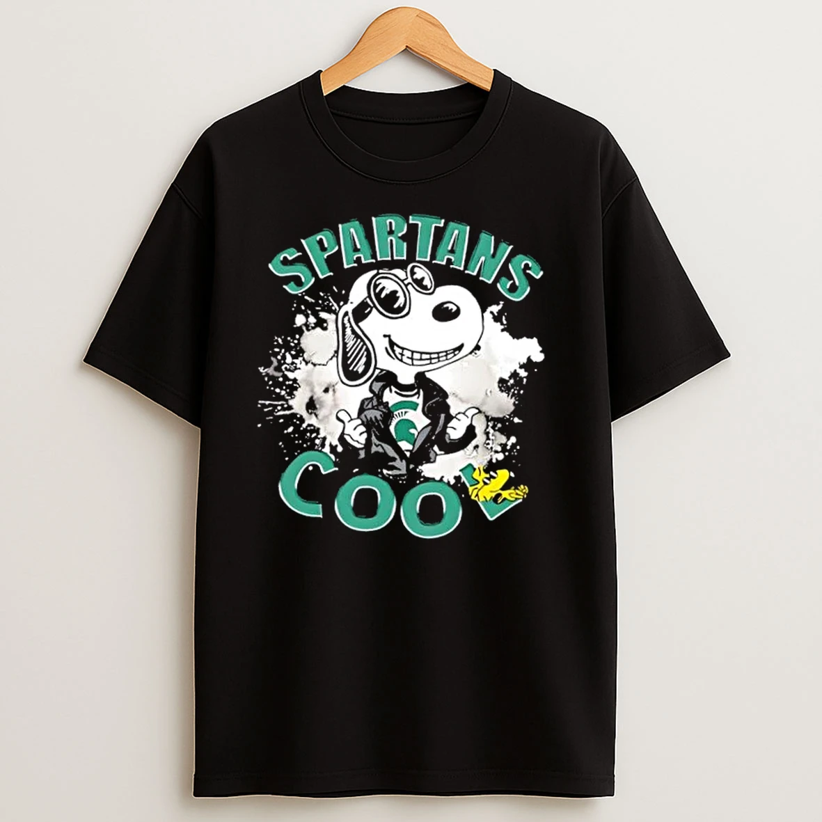 Peanuts Snoopy X Michigan State Spartans Football Cool T Shirts
