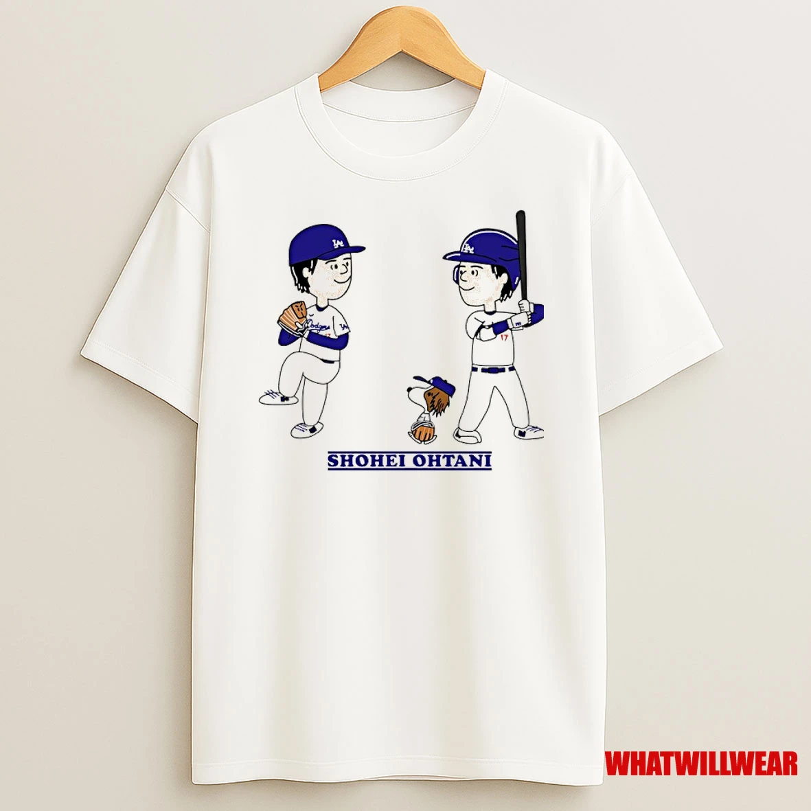 Peanuts Woodstock X Shohei Ohtani Los Angeles Dodgers Shirts