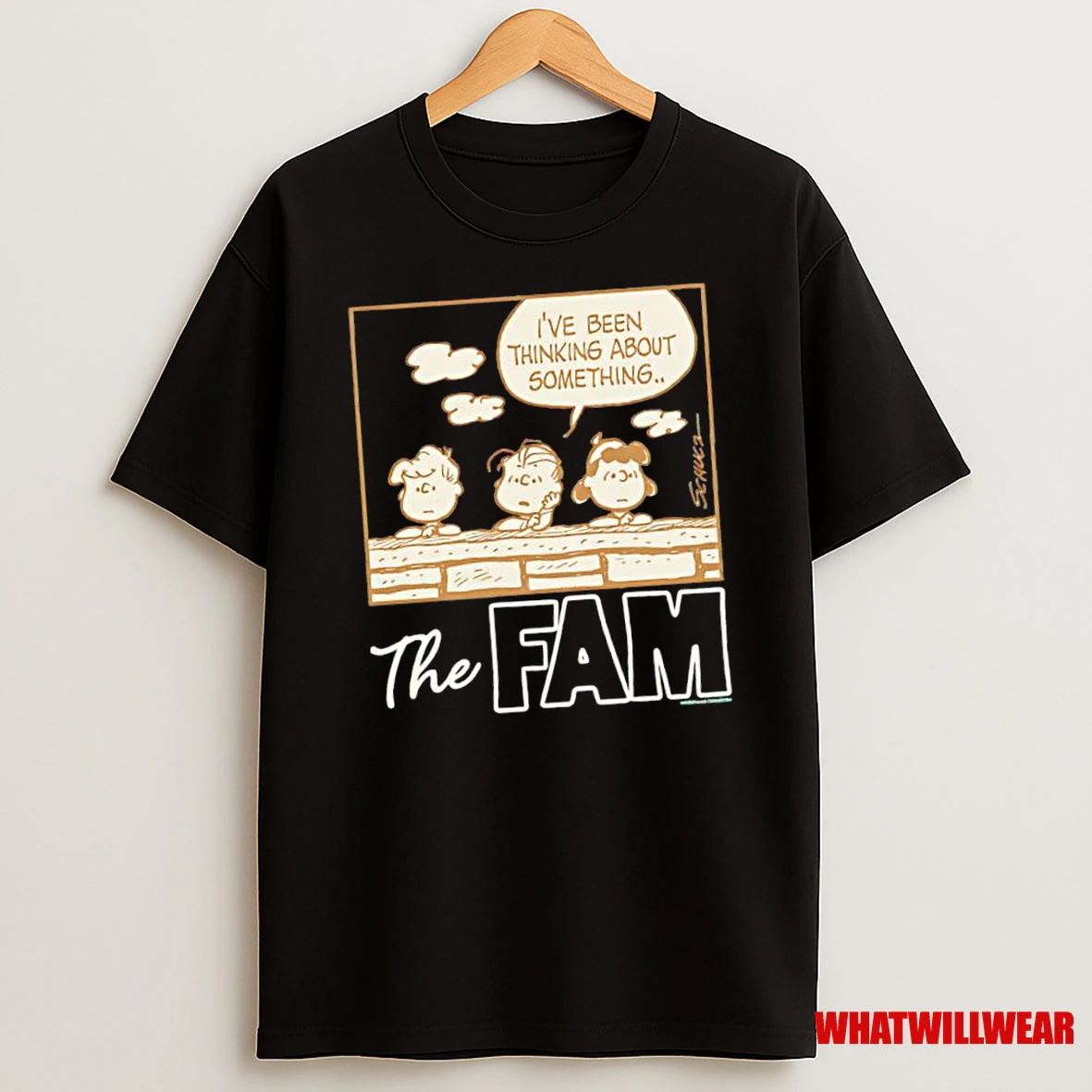 Peanuts Characters The Fam Ive Been Thinking About Something Shirts