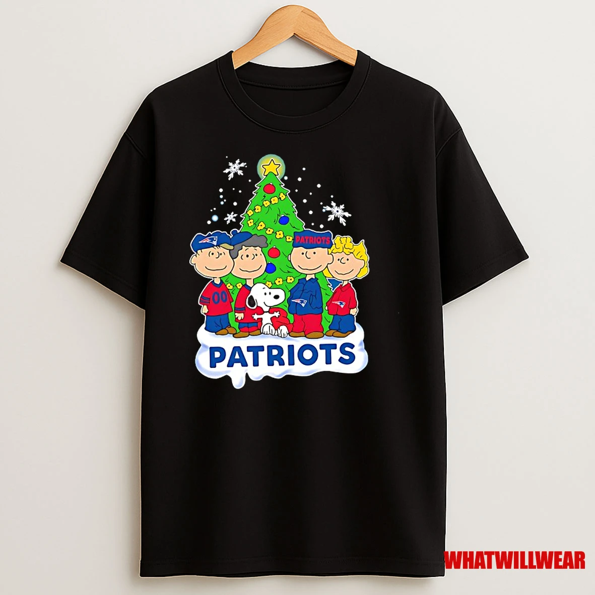 Peanuts Characters X New England Patriots Chrismas Shirts