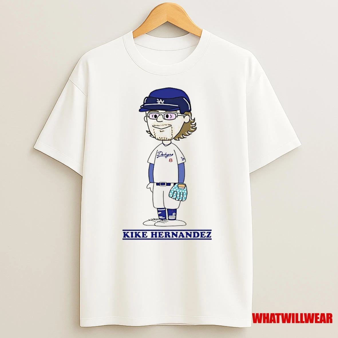 Peanuts X Kike Hernandez Los Angeles Dodgers Baseball Shirts
