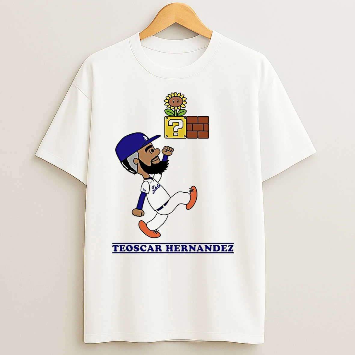 Peanuts X Teoscar Hernandez Los Angeles Dodgers T Shirts