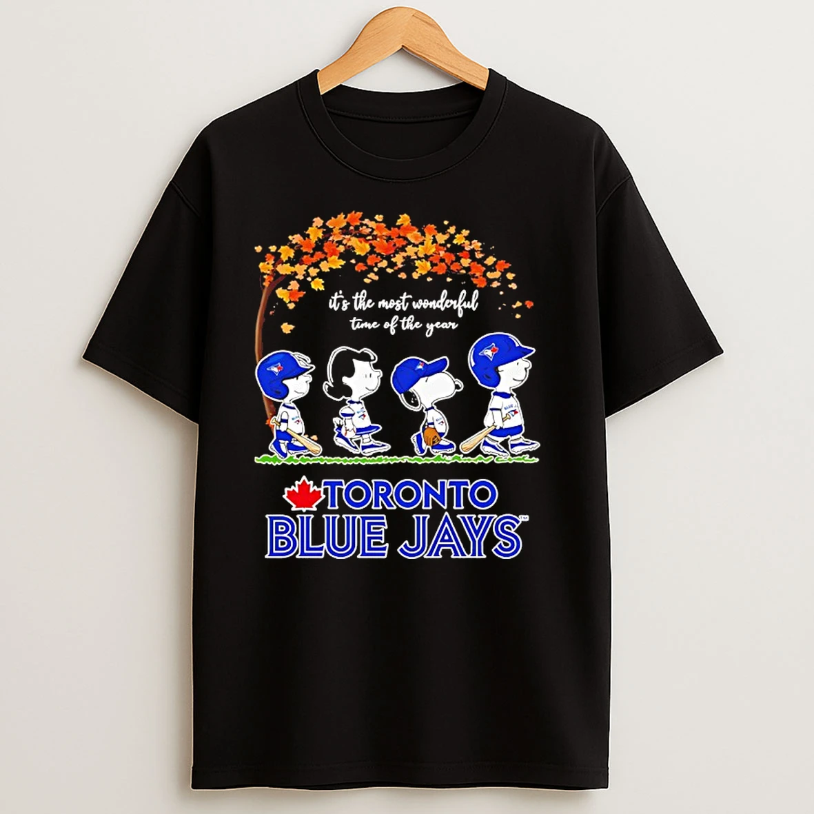 Peanuts X Toronto Blue Jays 2025 Its The Most Wonderful Time Of The Year T Shirts