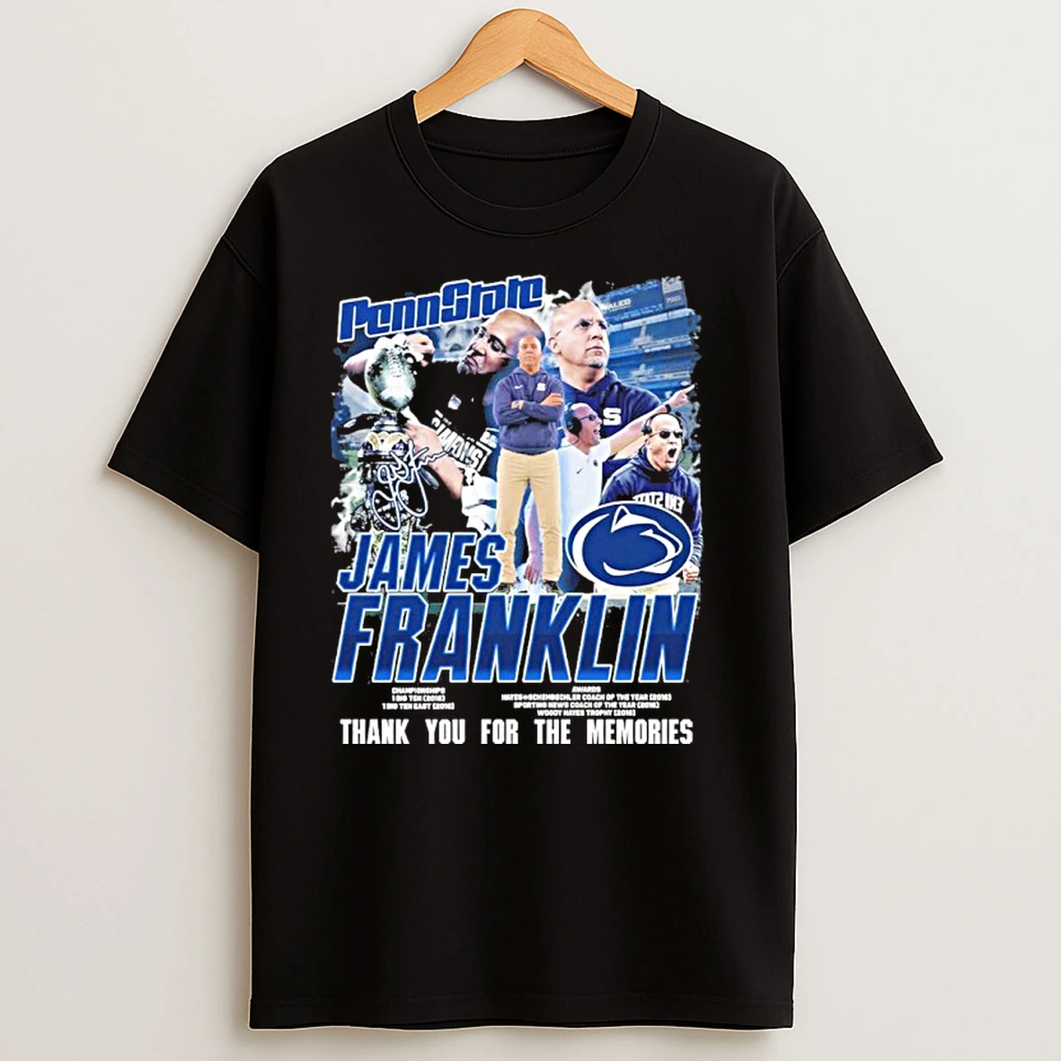 Penn State James Franklin Thank You For The Memories T Shirts