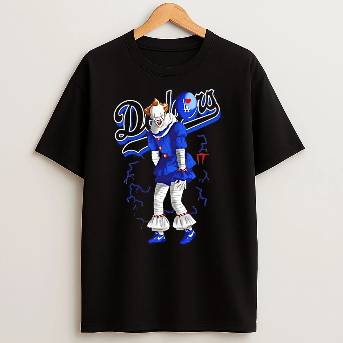 Pennywise It X Los Angeles Dodgers T Shirts