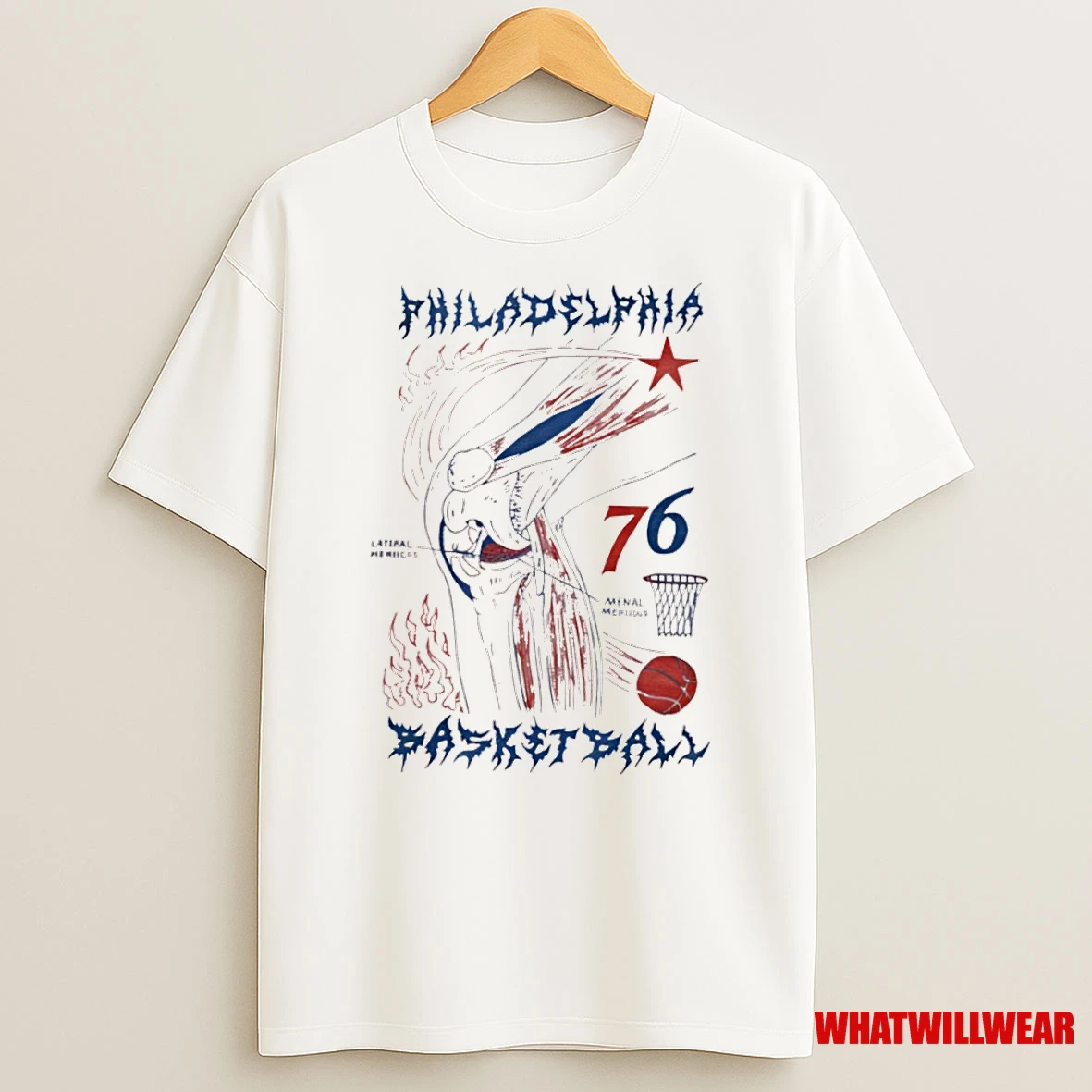 Philadelphia Basketball Knees 76 Shirts