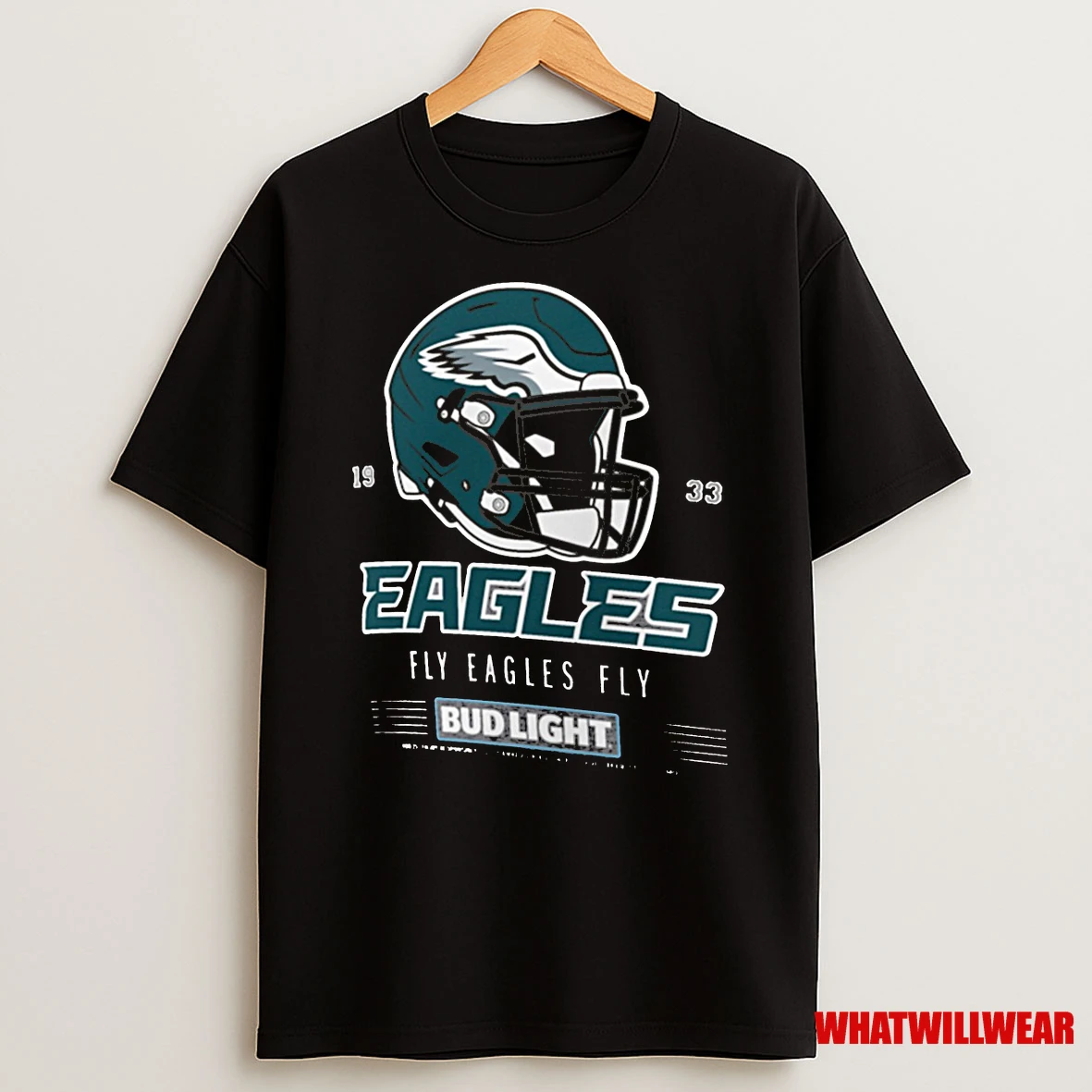Philadelphia Eagles Fly Eagles Fly Nfl Bud Light 2025 Helmet Shirts
