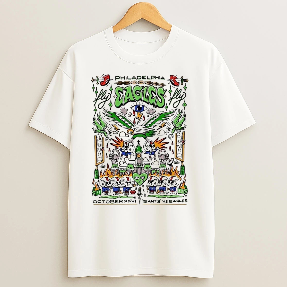 Philadelphia Eagles October Xxvi Giants Vs Eagles T Shirts