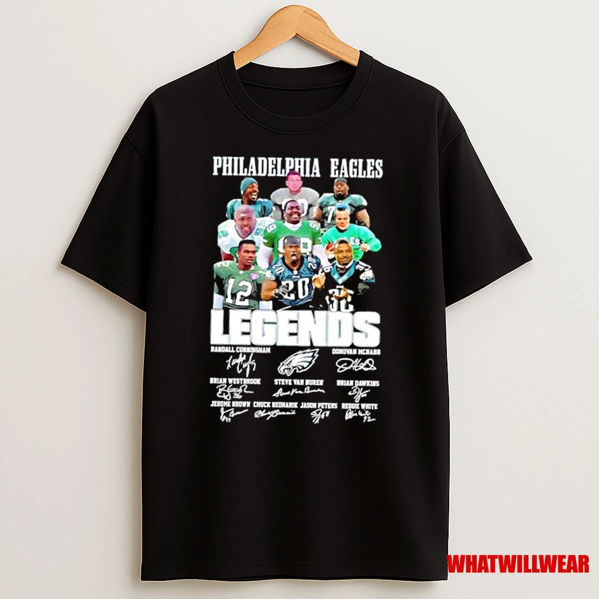 Philadelphia Eagles Randall Cunningham And Legends Signatures Shirts