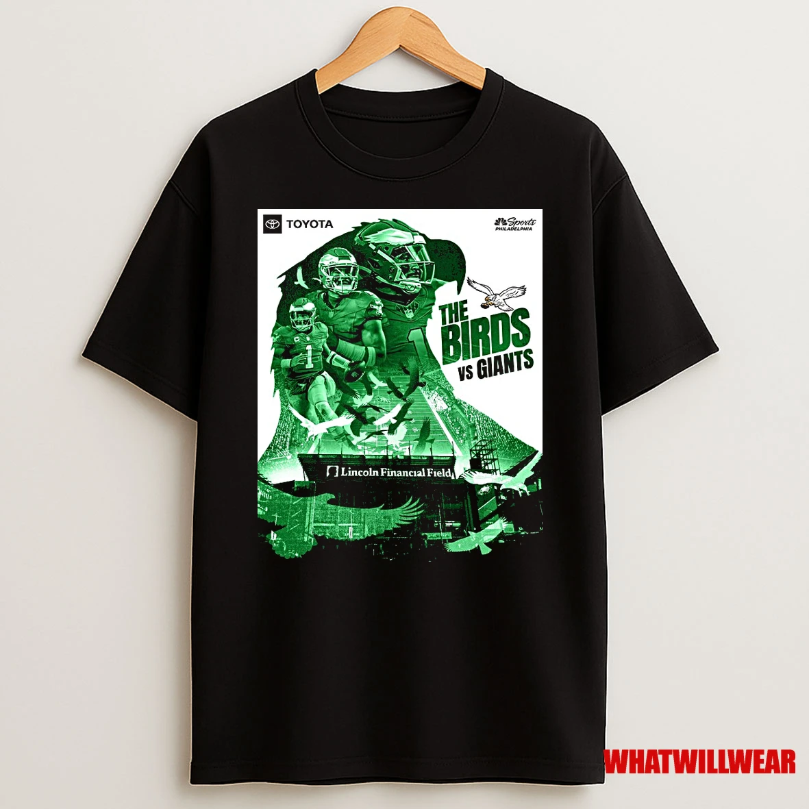 Philadelphia Eagles The Birds Vs New York Giants Lincoln Financial Field 2025 Shirts