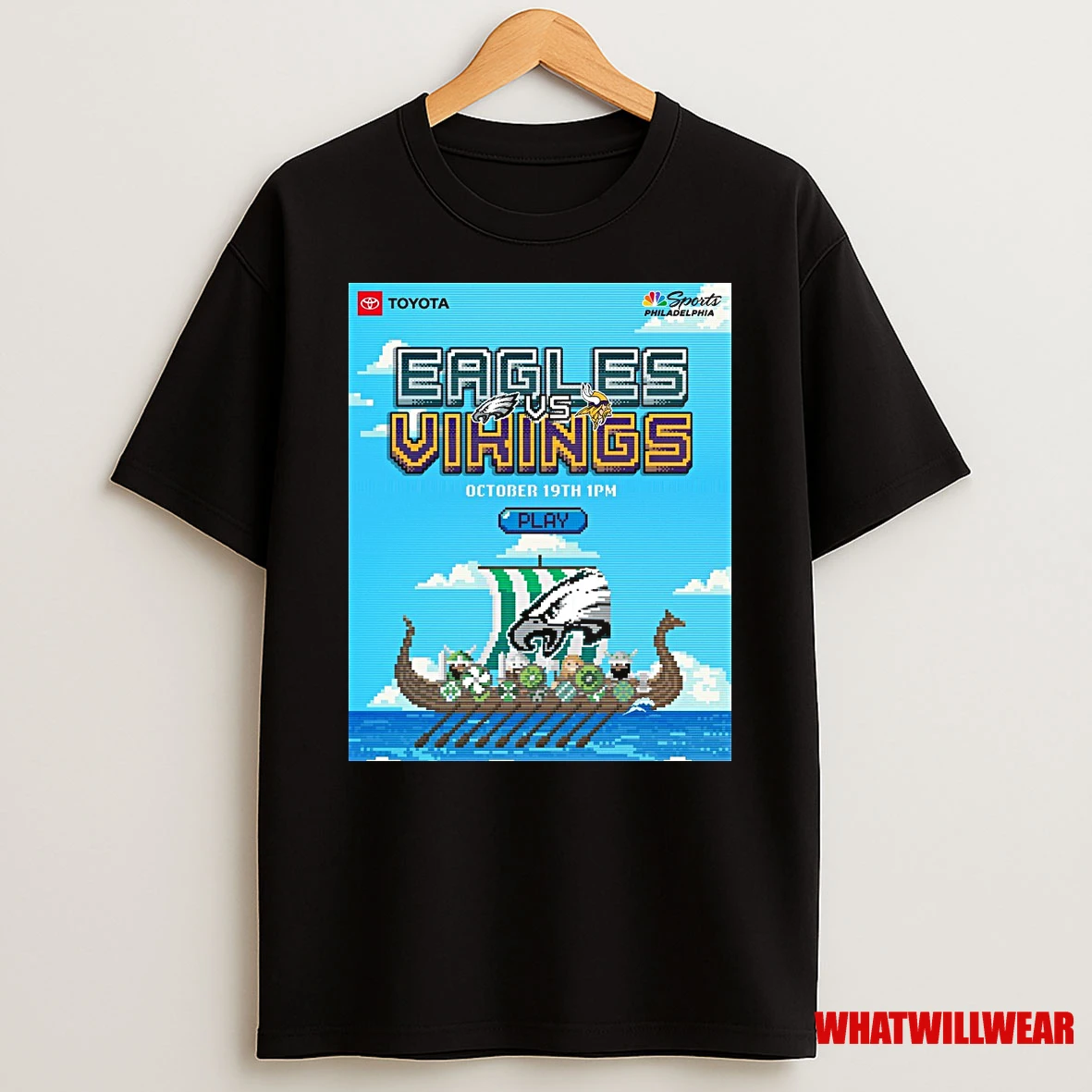 Philadelphia Eagles Vs Minnesota Vikings October 19th 2025 Game On Sports Philadelphia Shirts