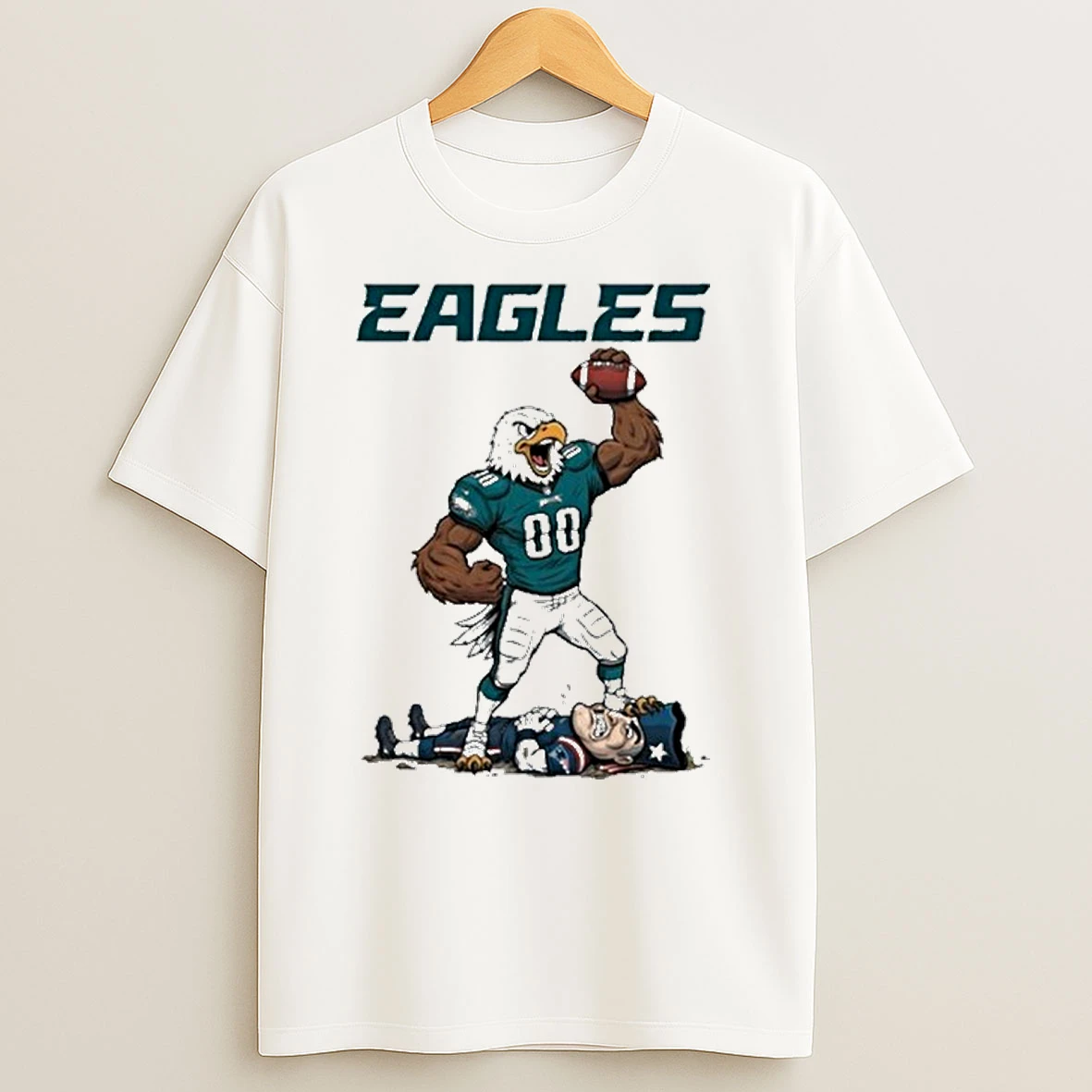Philadelphia Eagles Vs New England Patriots Baseball T Shirts