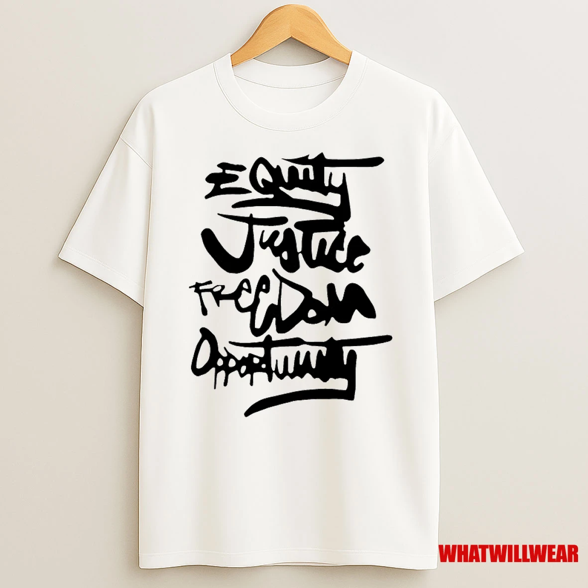 Philadelphia Eagles Equity Justice Freedom Opportunity Graffiti Shirts