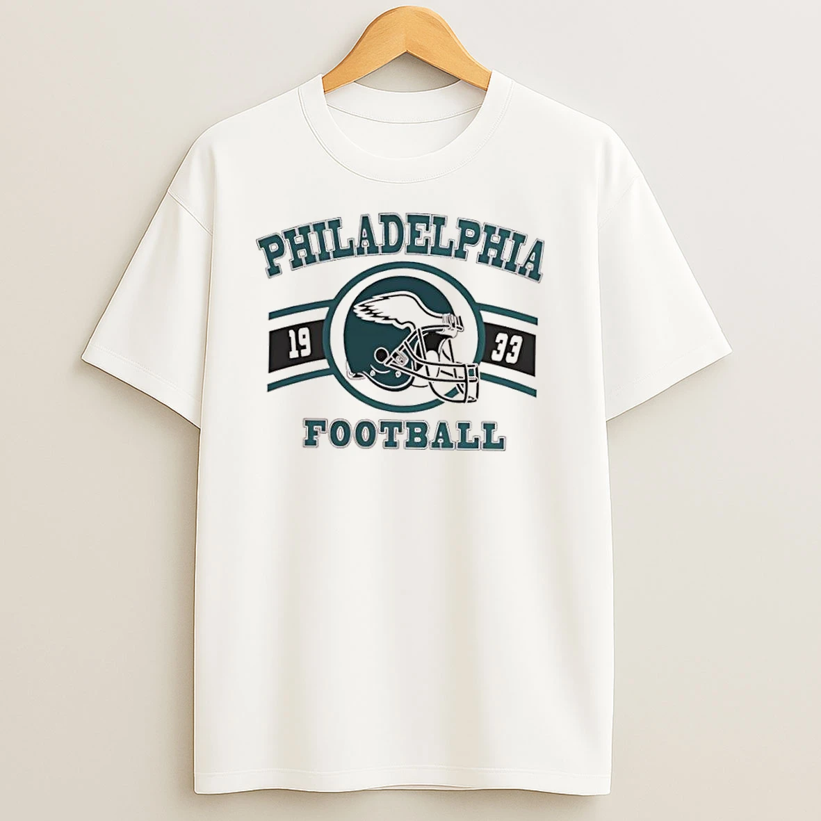 Philadelphia Eagles Football Team 1933 Helmet Logo T Shirts