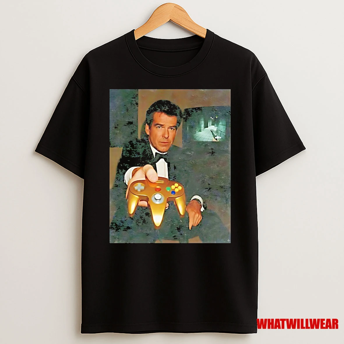 Pierce Brosnan Goldeneye 007 Nintendo 64 Shirts