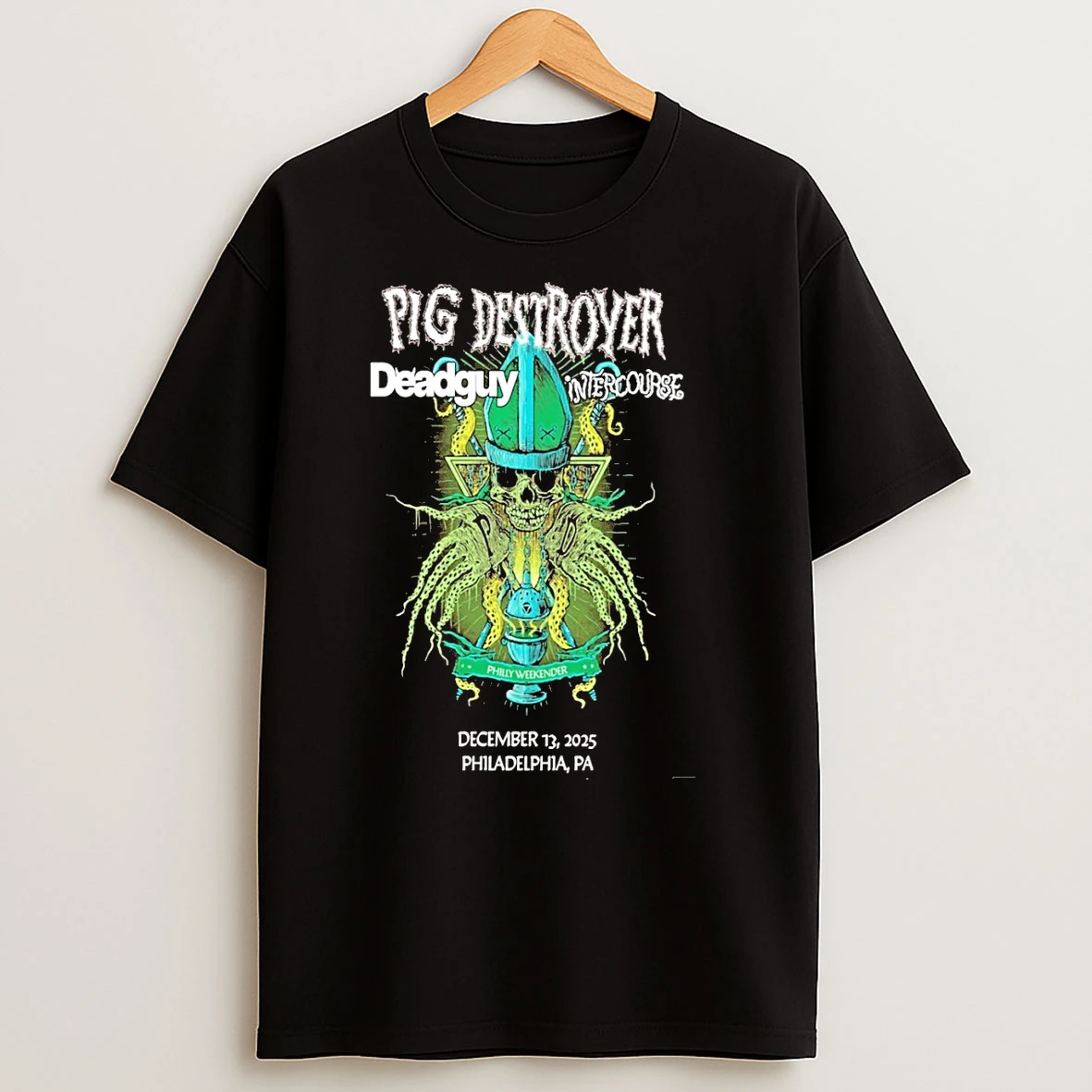 Pig Destroyer Dec 13 2025 Johnny Brendas Philadelphia Pa T Shirts