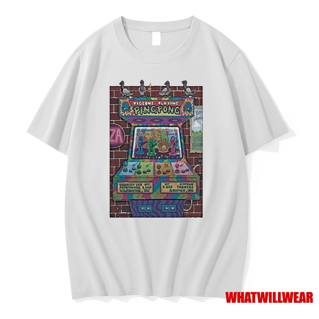Pigeons Playing Ping Pong Greenfield Lake Amphitheater Wilmington Nc Oct 3 2025 Shirts