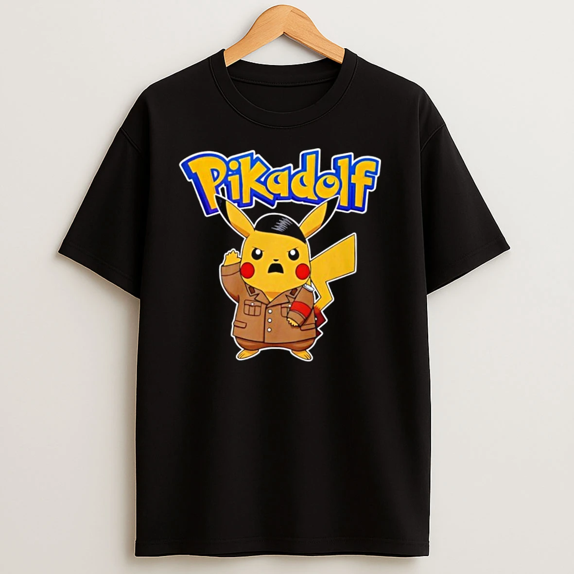 Pikadolf Adolf Hitler X Pikachu Cartoon Funny T Shirts