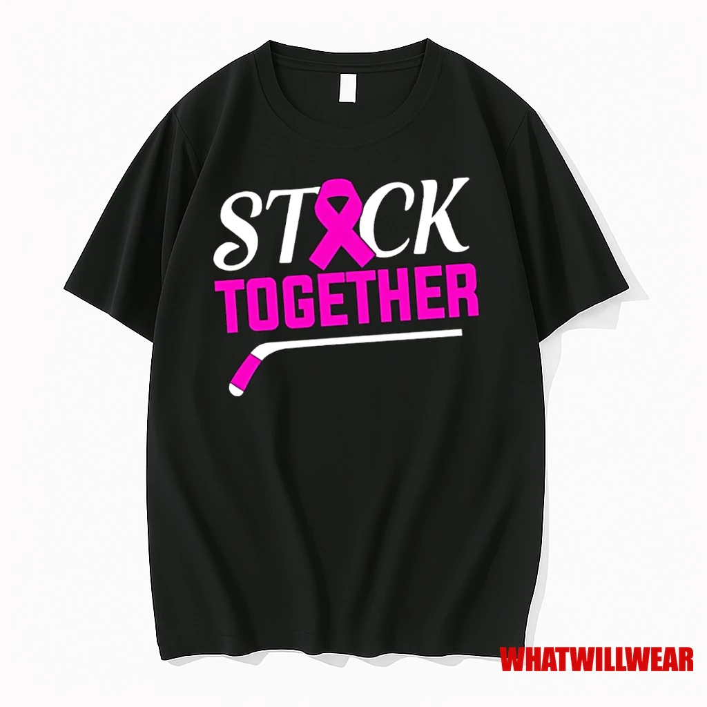 Pink Out Stick Together Hockey Shirts