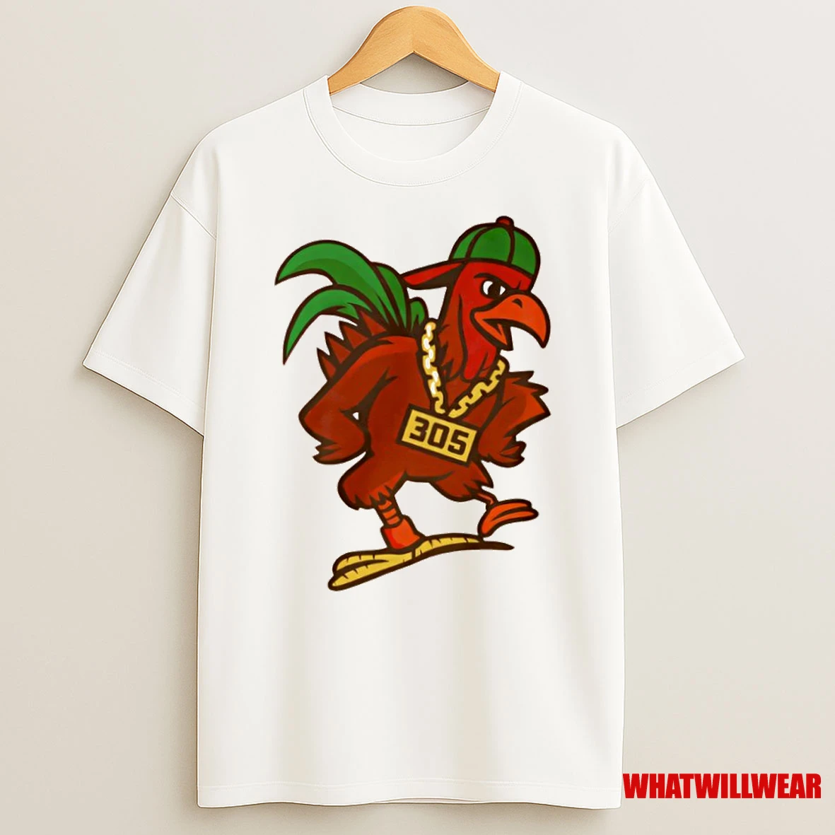 Pipo With Miami Hurricanes 305 Mascot Cartoon Shirts