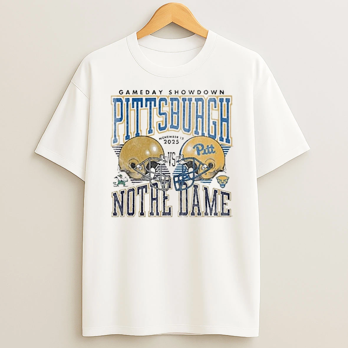 Pitt Panthers Football Vs Notre Dame Fighting Irish Gameday Showdown November 15 2025 Helmet Shirts