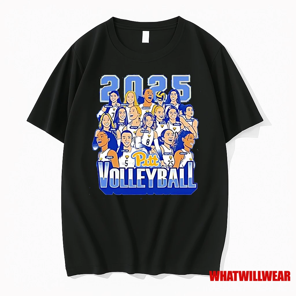 Pittsburgh Panthers Volleyball Caricature 2025 Shirts