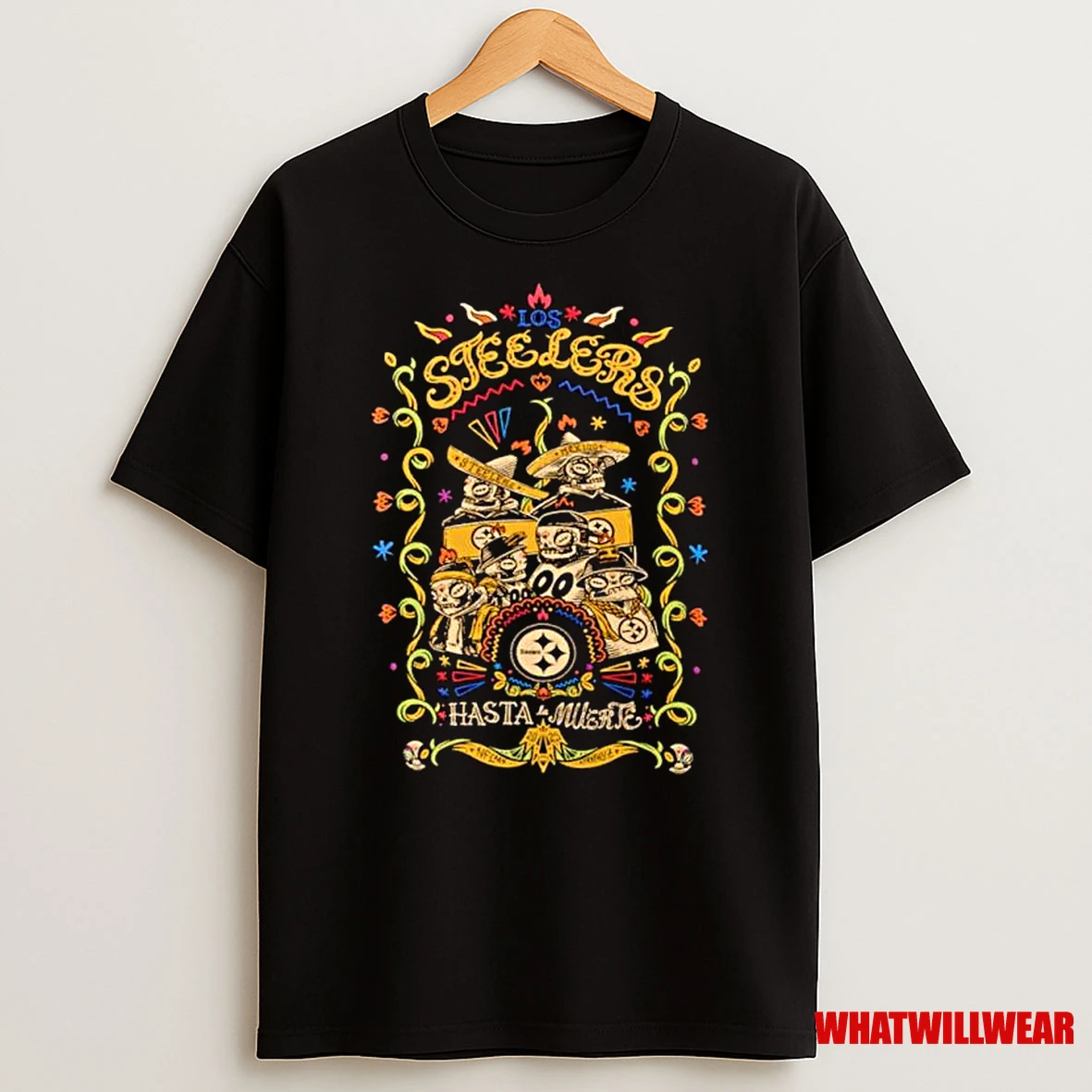 Pittsburgh Steelers Hasta La Muerte Graphic Ornaments Shirts