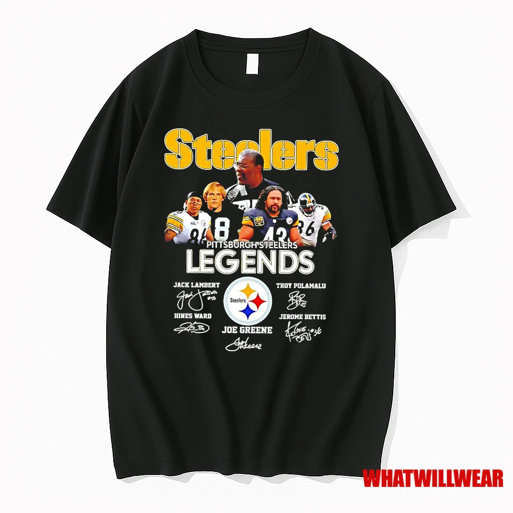 Pittsburgh Steelers Legends Signatures Shirts