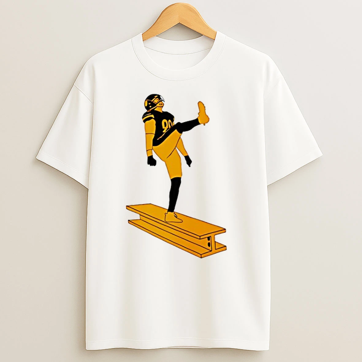 Pittsburgh Steelers T J Watt The Kick T Shirts