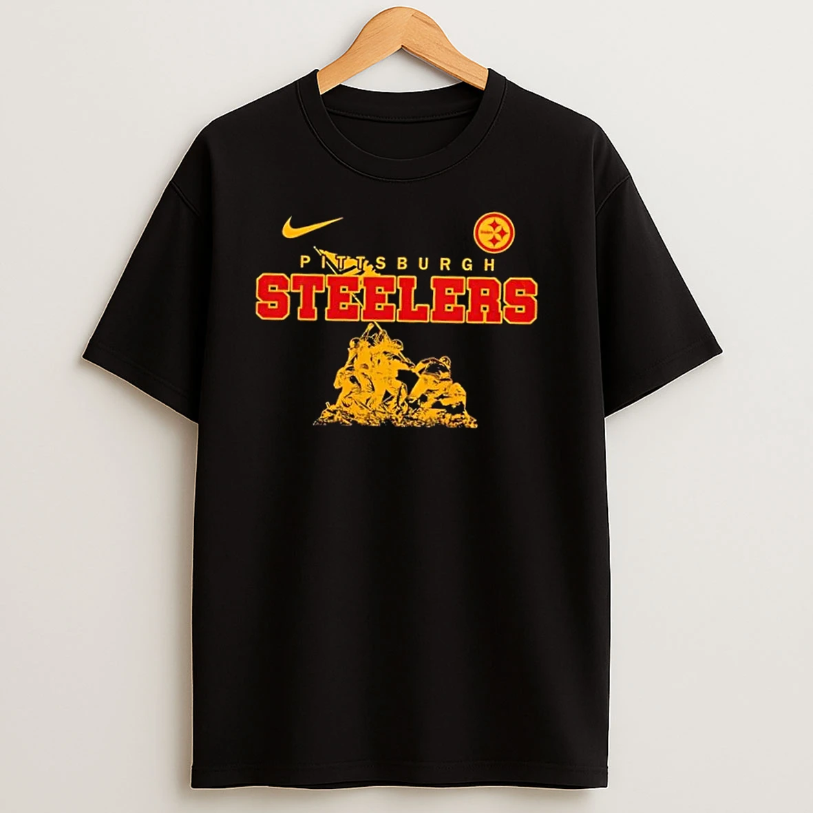 Pittsburgh Steelers Being A Marine Veteran 2 Sided T Shirts