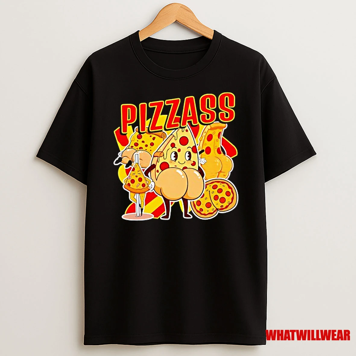 Pizzass Is Pizza X Ass Cartoon Shirts