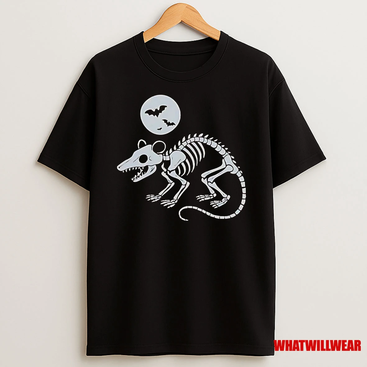 Playing Opossum Skull Halloween Shirts