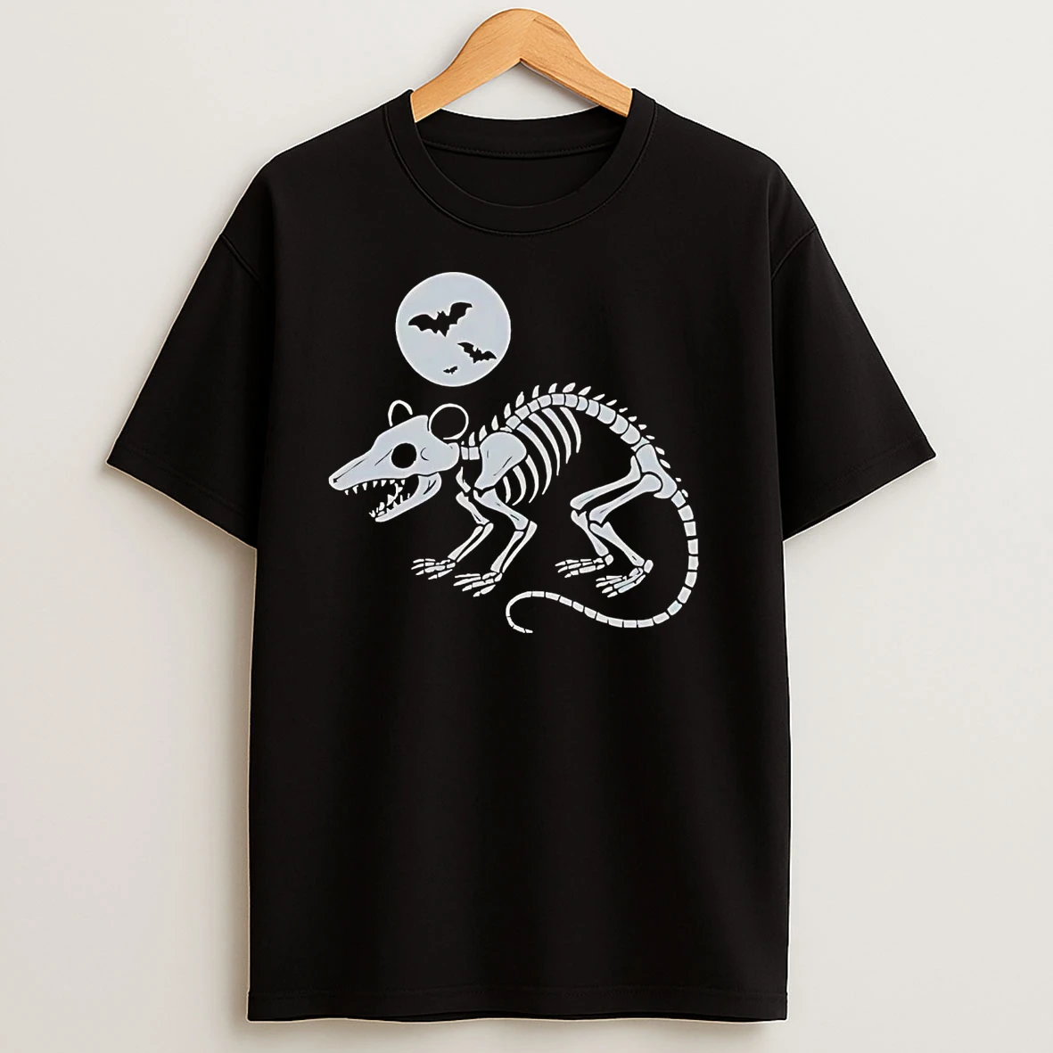 Playing Opossum Skull Halloween T Shirts