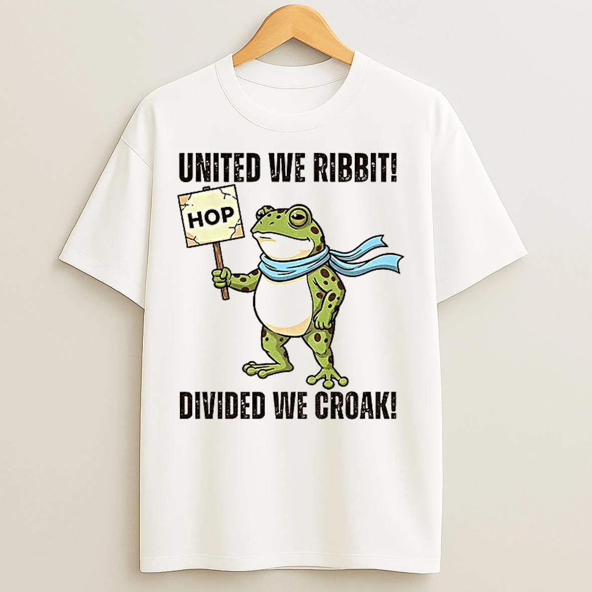 Portland Frog 2025 Hop United We Ribbit Divided We Croak T Shirts