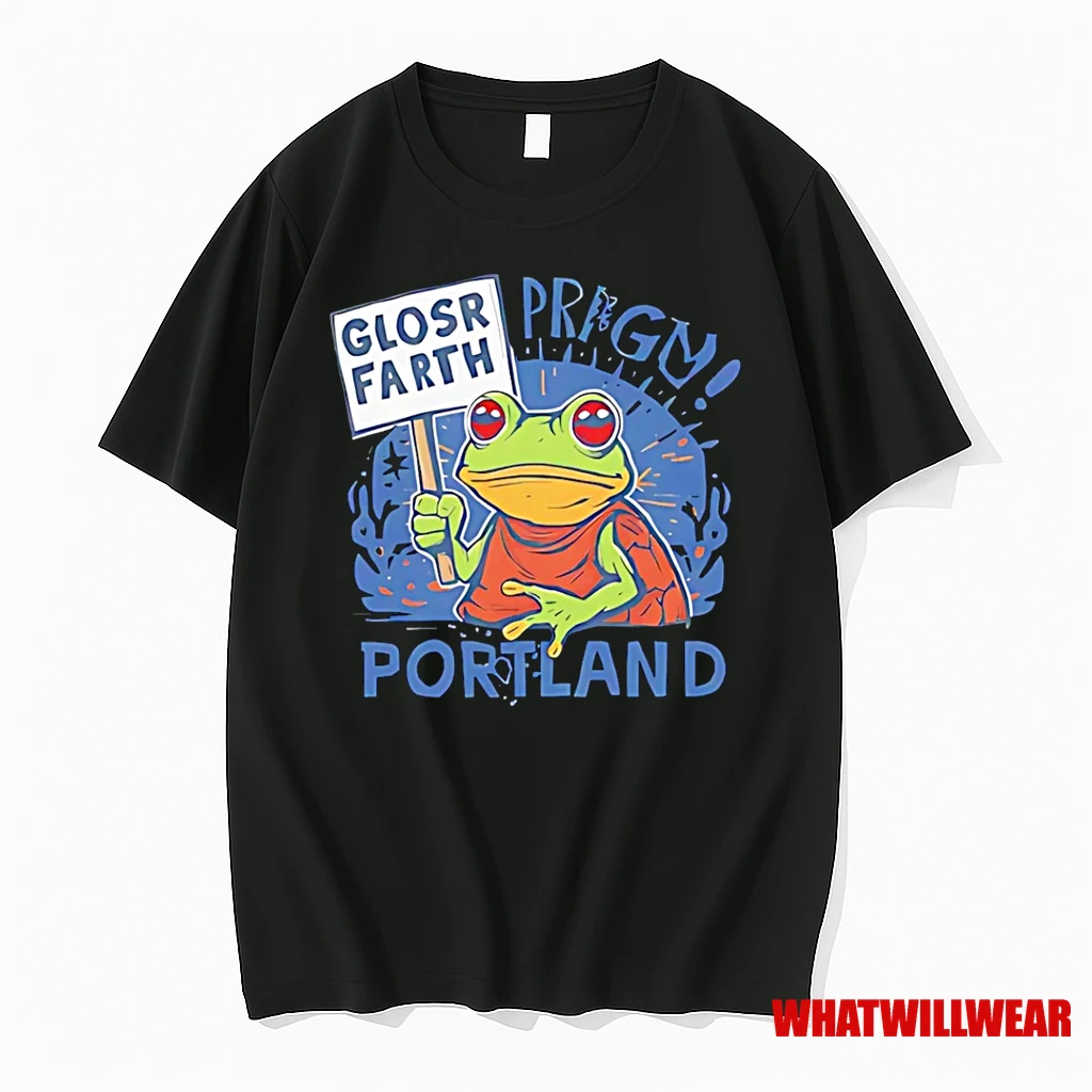 Portland Frog Protest Glosr Farth Shirts